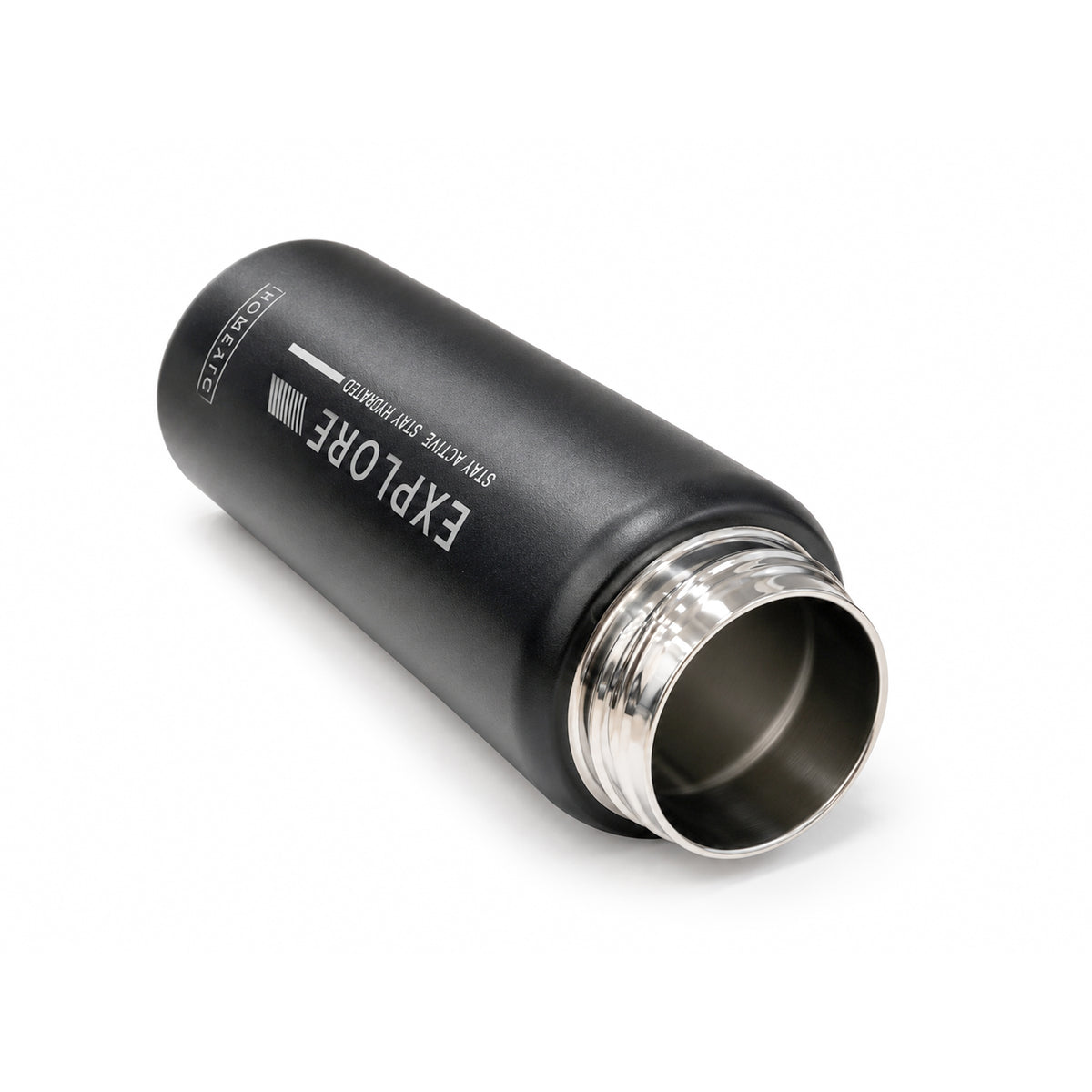 HOMEATIC EXPLORE STAINLESS STEEL WATER BOTTLE BLACK