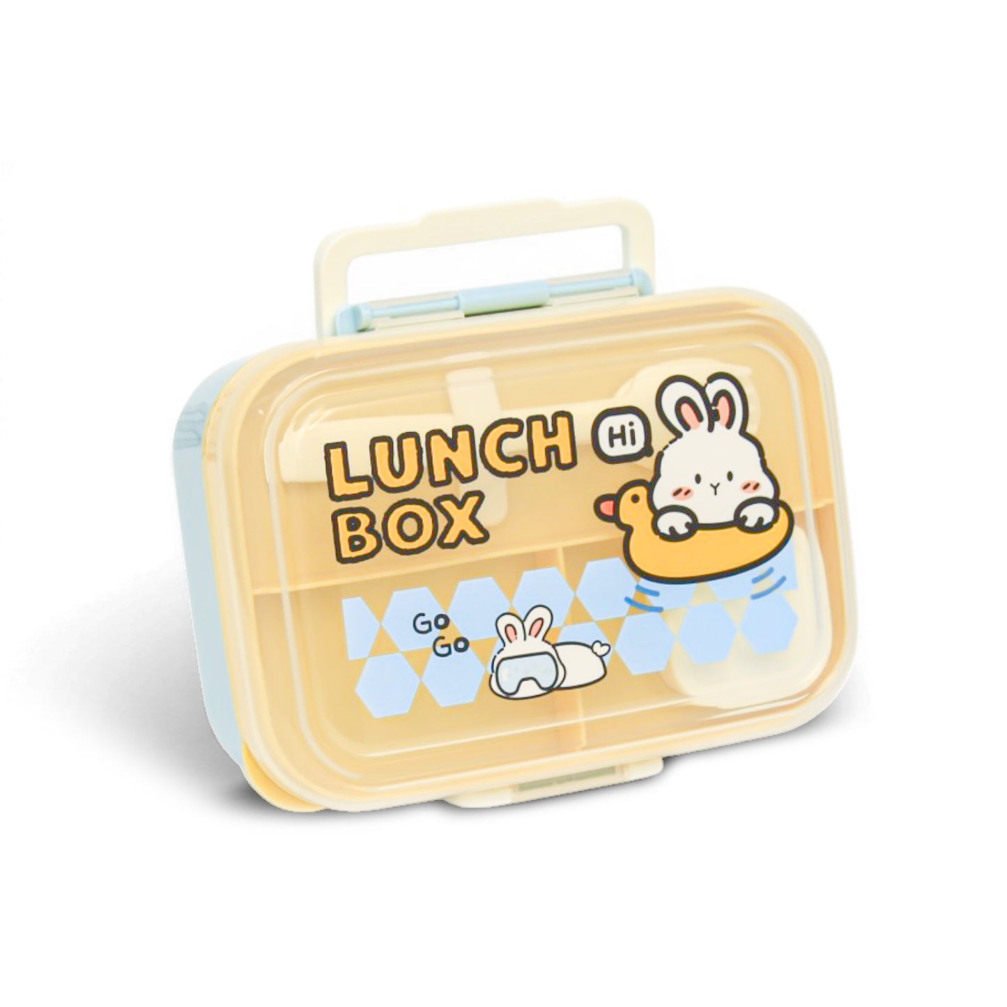 HOMEATIC KIDS BENTO LUNCH BOX - YELLOW & SKY BLUE