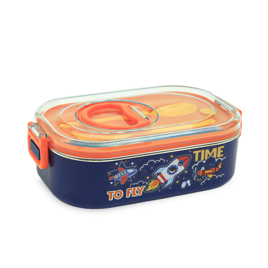 HOMEATIC SEA-THEMED DUAL-COMPARTMENT LUNCH BOX