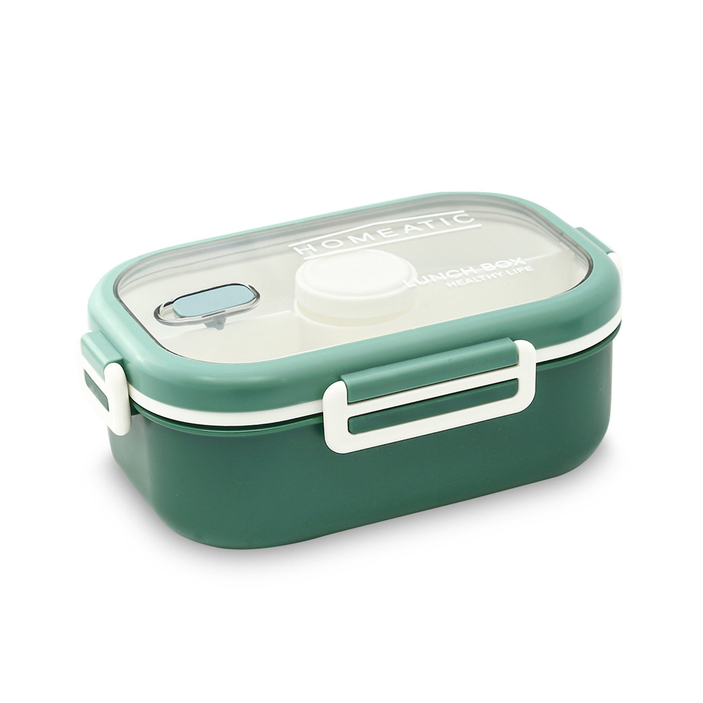 HOMEATIC PLASTIC GREEN LUNCH BOX 1100ML