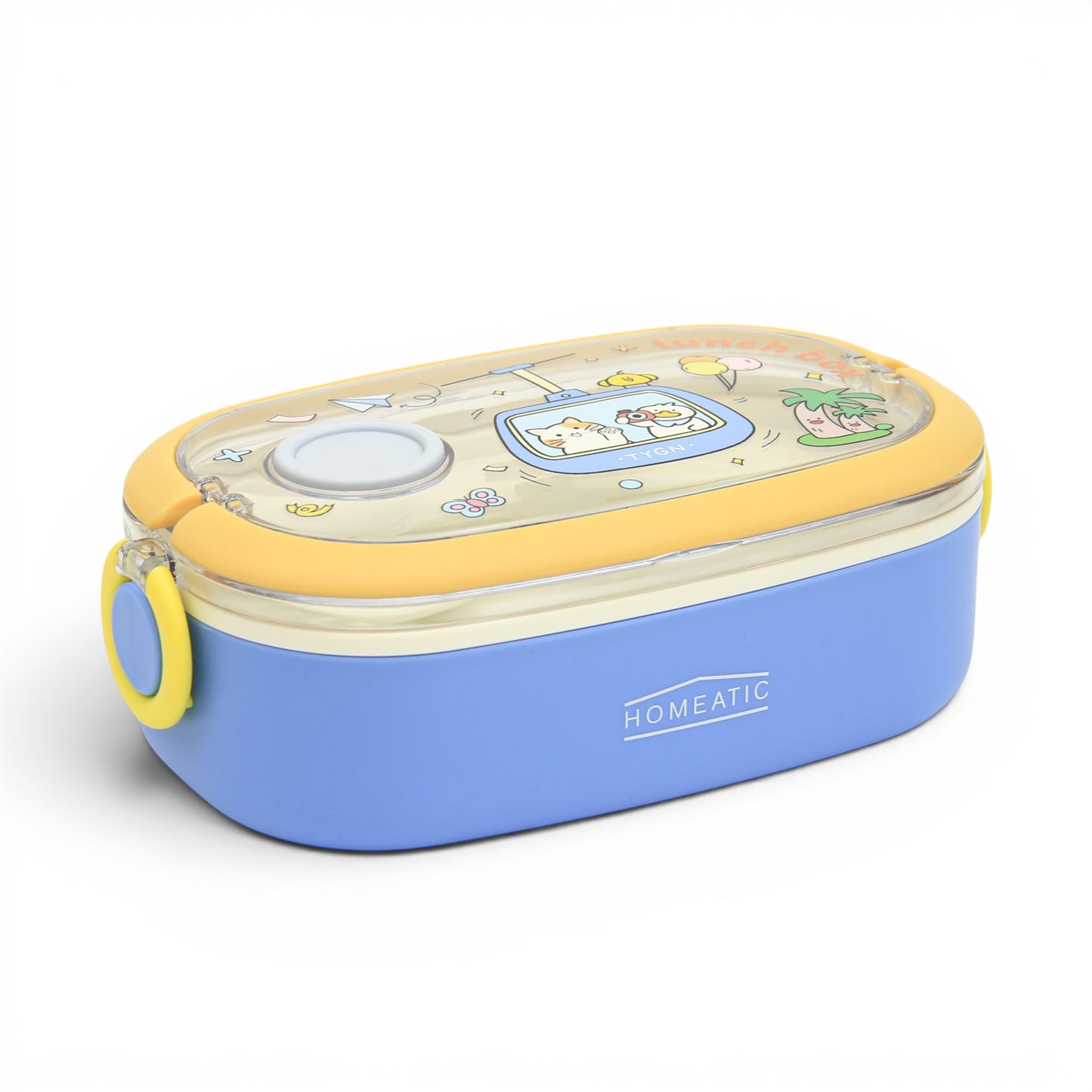 HOMEATIC TEMPTING SURPRISE BLUE STAINLESS STEEL LUNCH BOX 750ML