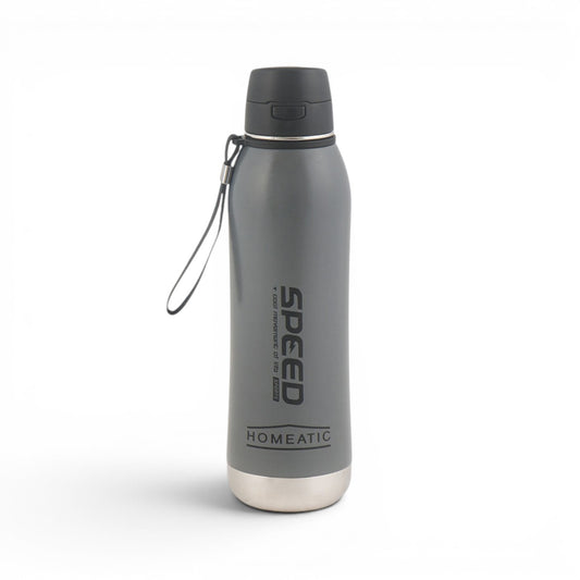 HOMEATIC VACUUM FLASK GREY STEEL WATER BOTTLE 800 ML