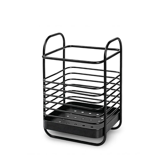 HOMEATIC SQUARE WIRE CUTLERY CADDY WITH DRAINAGE TRAY