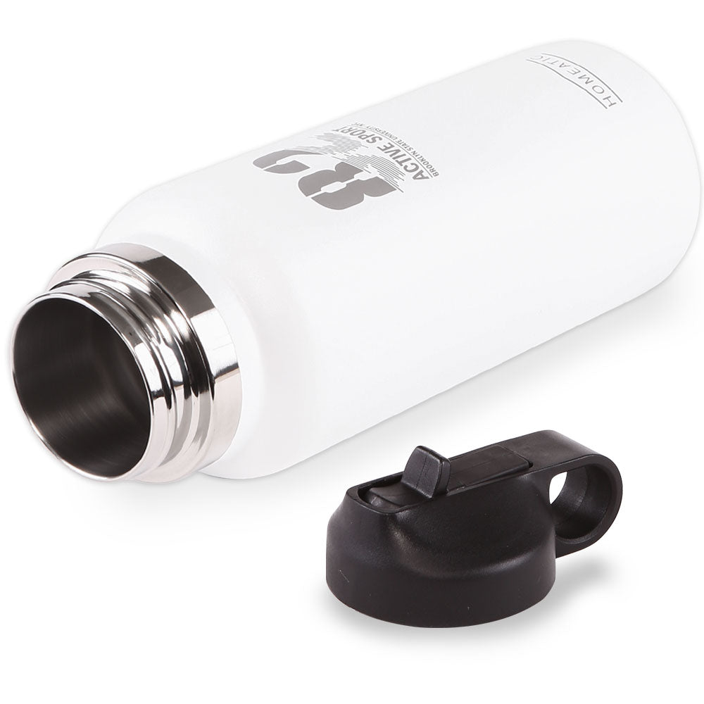 STEEL WATER BOTTLE 960 ML - WHITE