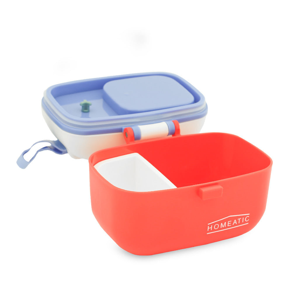 HOMEATIC KIDS RED SNACK CONTAINER LUNCH BOX 450ML