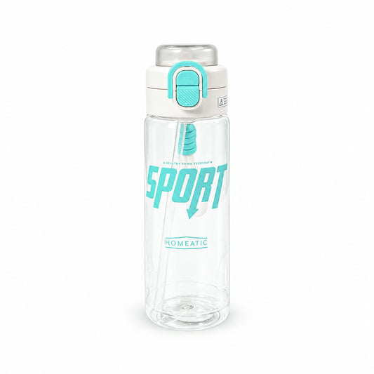 HOMEATIC SPORT HYDRATION BOTTLE - WHITE SPORTS WATER BOTTLE 750ML