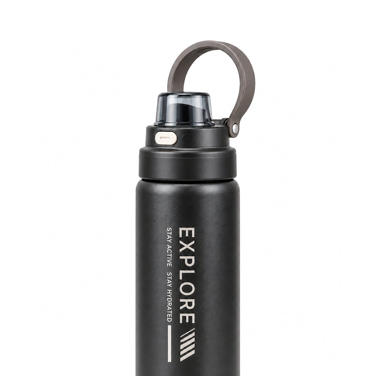 HOMEATIC EXPLORE STAINLESS STEEL WATER BOTTLE BLACK