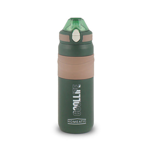 STEEL WATER BOTTLE 650 ML GREEN