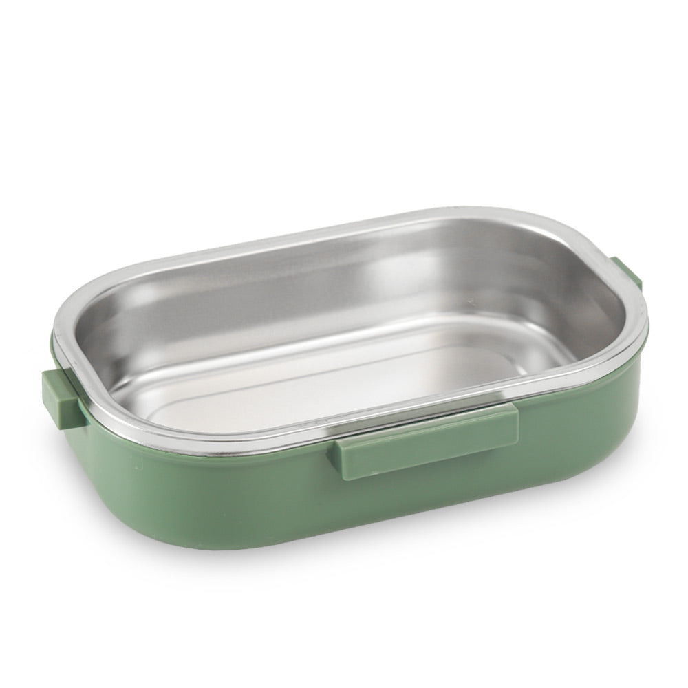 HOMEATIC FRIENDS STAINLESS STEEL GREEN LUNCH BOX 710ML
