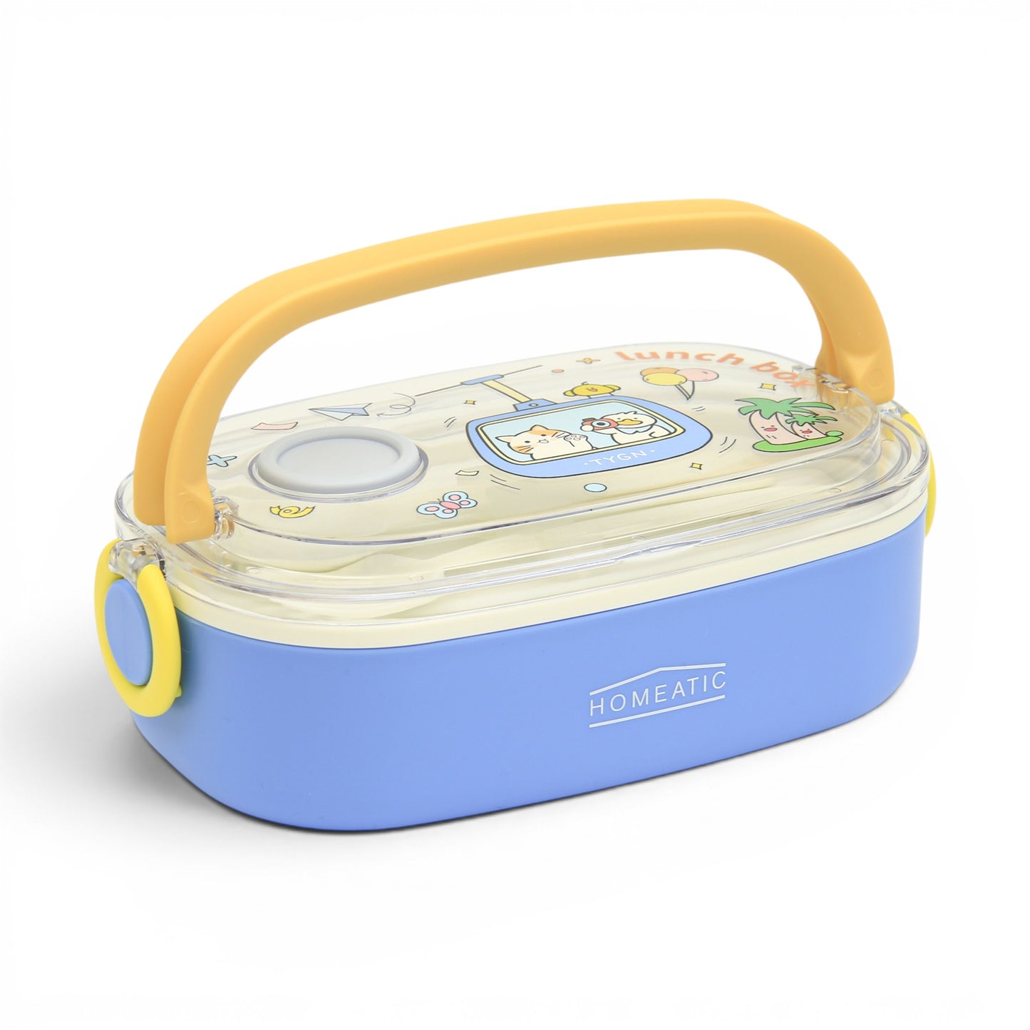HOMEATIC TEMPTING SURPRISE BLUE STAINLESS STEEL LUNCH BOX 750ML
