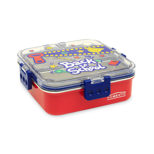 HOMEATIC "BACK TO SCHOOL" THREE-COMPARTMENT LUNCH BOX