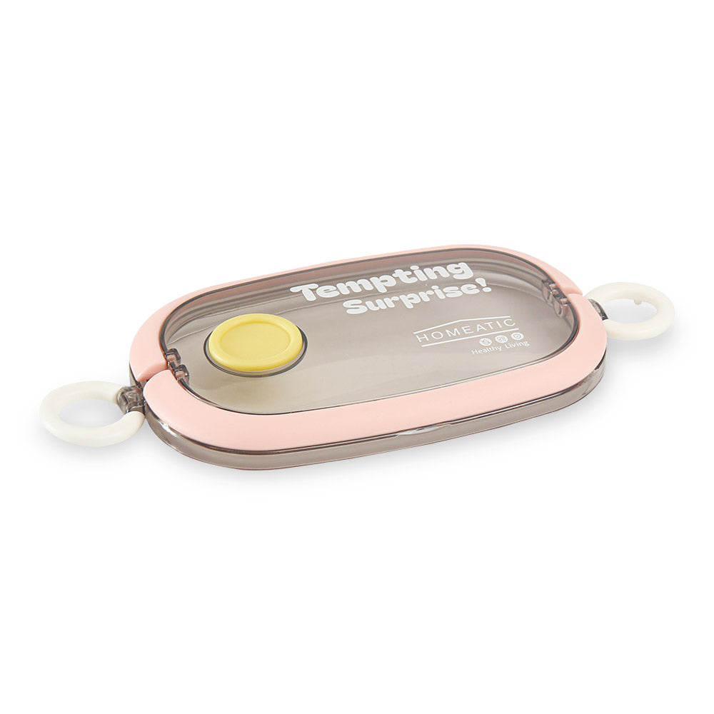 HOMEATIC TEMPTING SURPRISE PINK STAINLESS STEEL LUNCH BOX 750ML