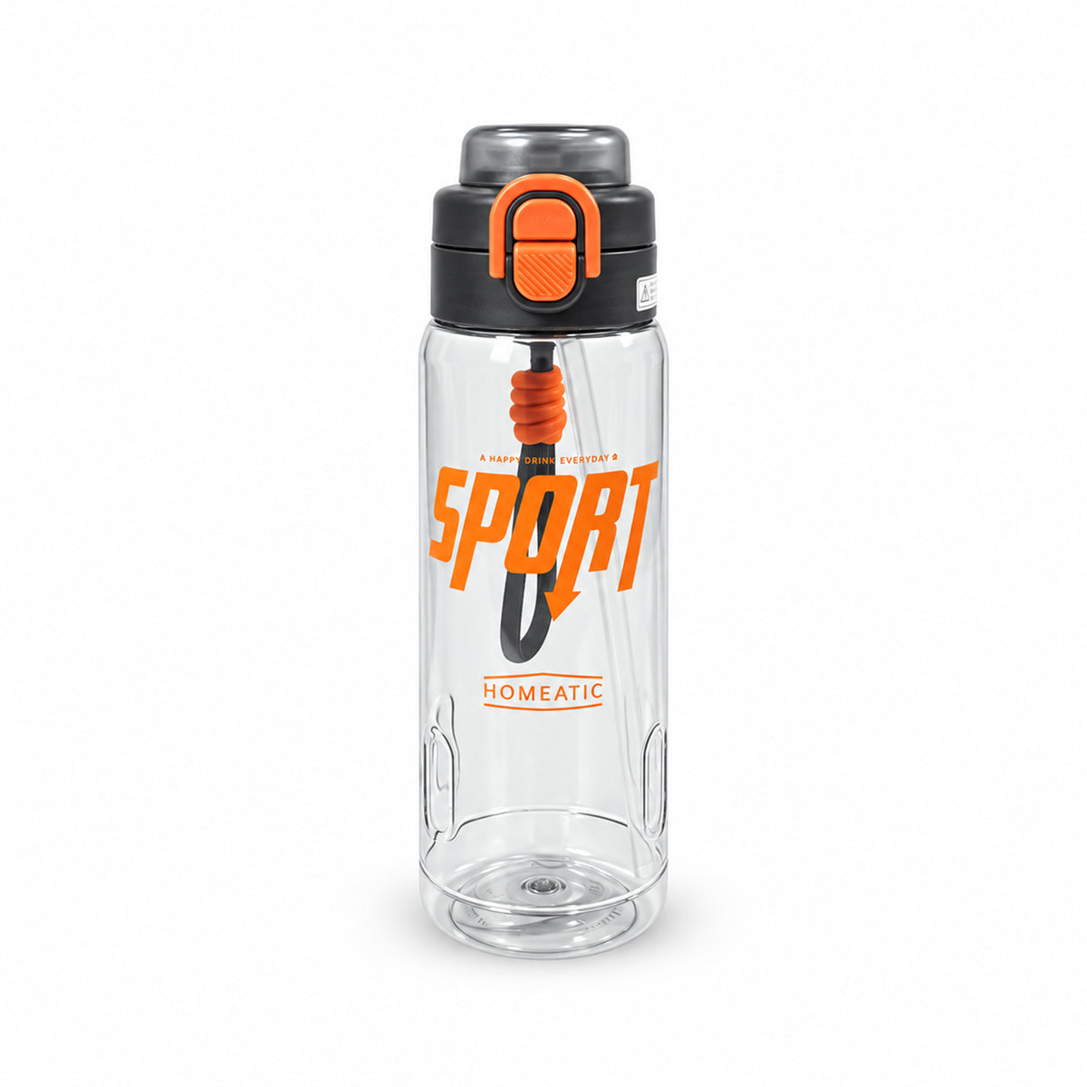 HOMEATIC SPORT HYDRATION BOTTLE - RED SPORTS WATER BOTTLE 750ML