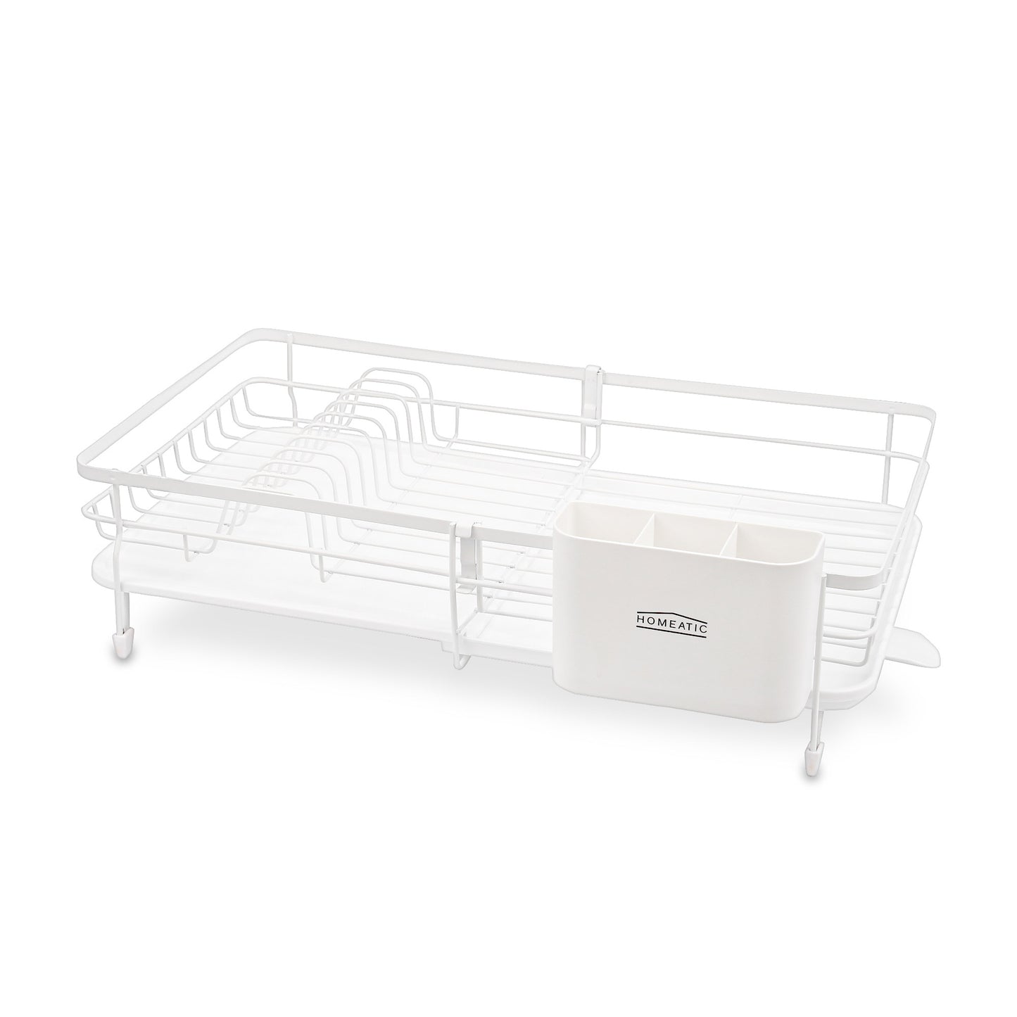 HOMEATIC MODERN MATTE WHITE DISH DRAINER RACK