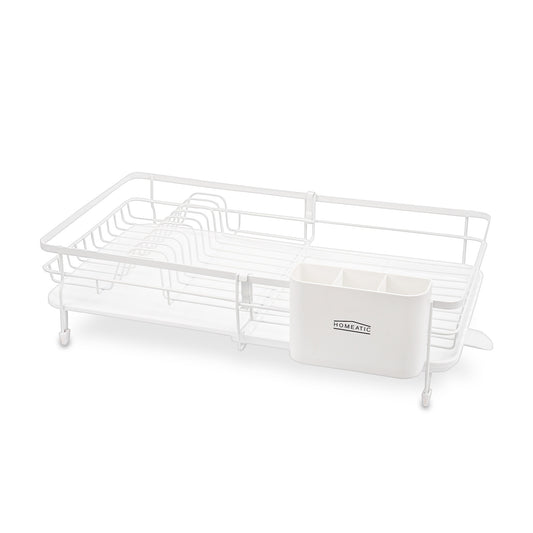 HOMEATIC MODERN MATTE WHITE DISH DRAINER RACK