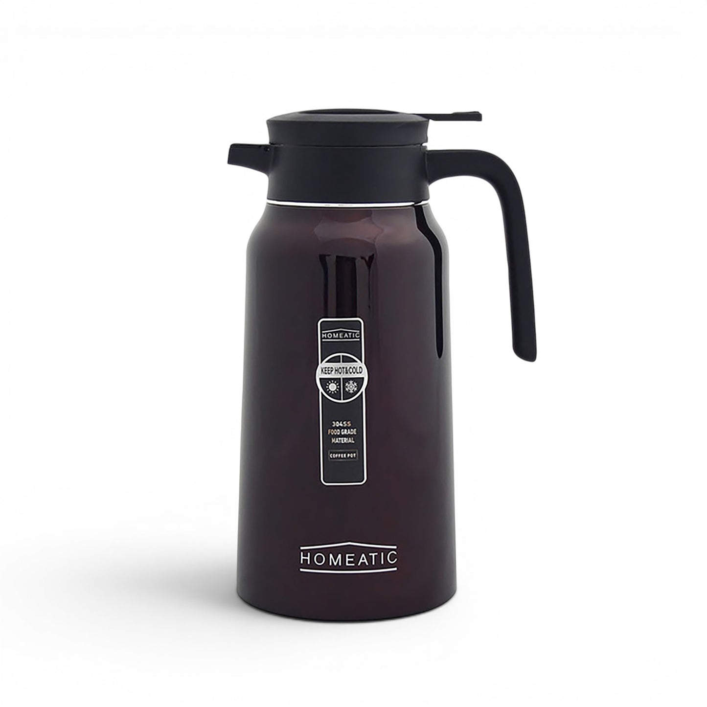 HOMEATIC STEEL MAROON THERMOS 1.9 LITRES