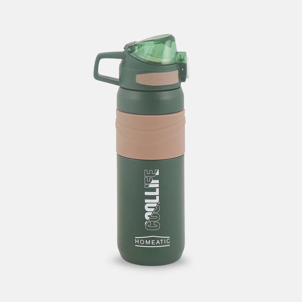 STEEL WATER BOTTLE 650 ML GREEN