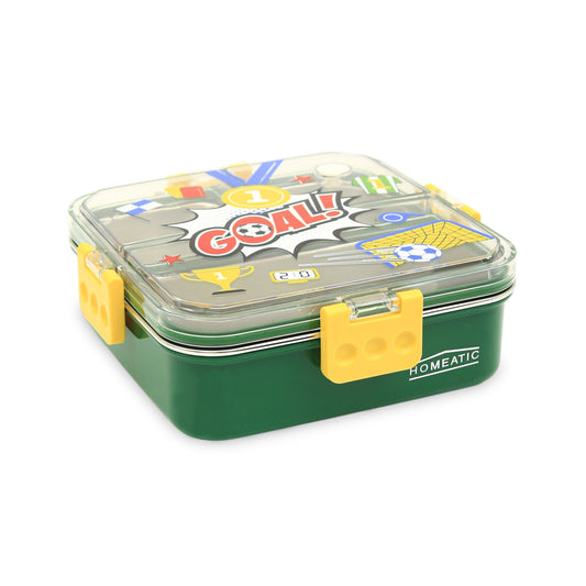 HOMEATIC GOAL!" THREE-COMPARTMENT LUNCH BOX