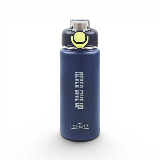 HOMEATIC VACUUM FLASK - BLUE STEEL WATER BOTTLE 750 ML