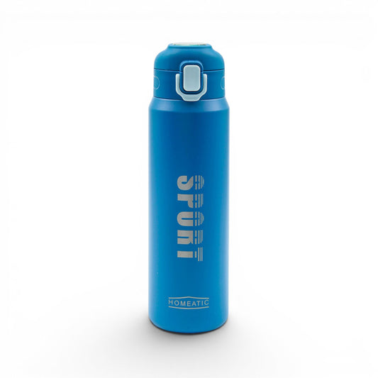 HOMEATIC VACUUM FLASK - BLUE STEEL WATER BOTTLE 800 ML