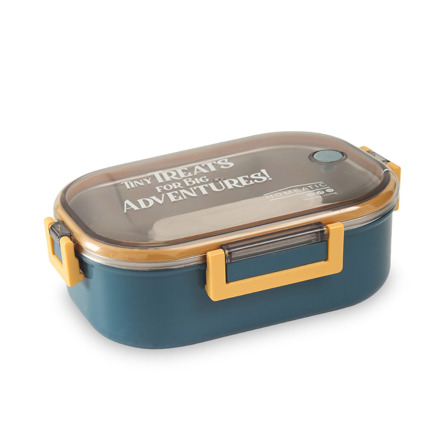 HOMEATIC ADVENTURE STAINLESS STEEL BLUELUNCH BOX 980ML