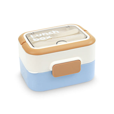 HOMEATIC STACKABLE MULTI-TIER STAINLESS STEEL BLUE LUNCH BOX 200*2 + 600ML