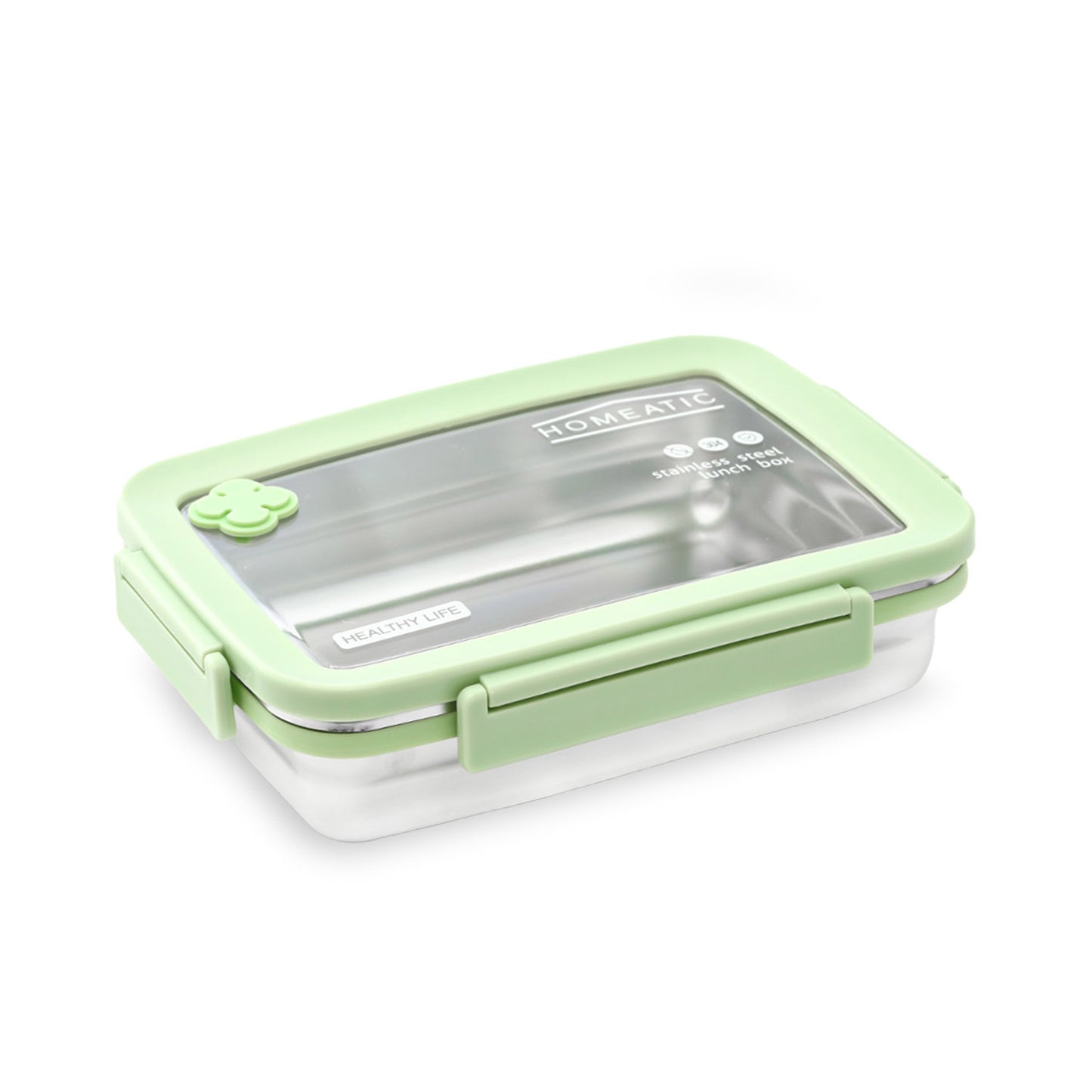 HOMEATIC STAINLESS STEEL GREEN LUNCH BOX 900ML