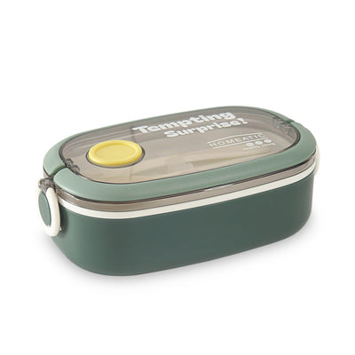 HOMEATIC TEMPTING SURPRISE GREEN STAINLESS STEEL LUNCH BOX 750ML