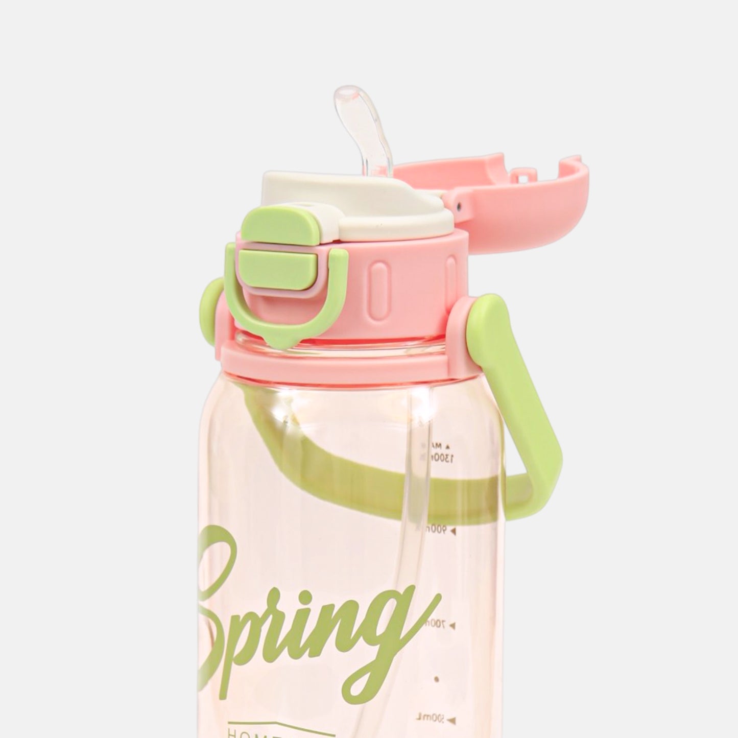HOMEATIC SPRING HYDRATION BOTTLE - PINK SPORTS WATER BOTTLE 1300ML