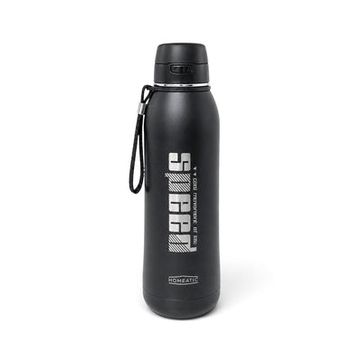 HOMEATIC VACUUM FLASK BLACK STEEL WATER BOTTLE 800 ML